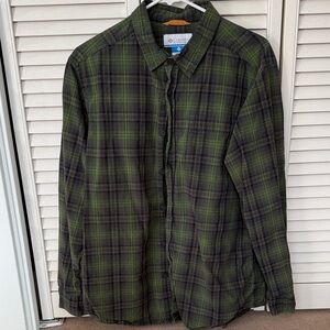 Columbia Men's Green Plaid Jacket